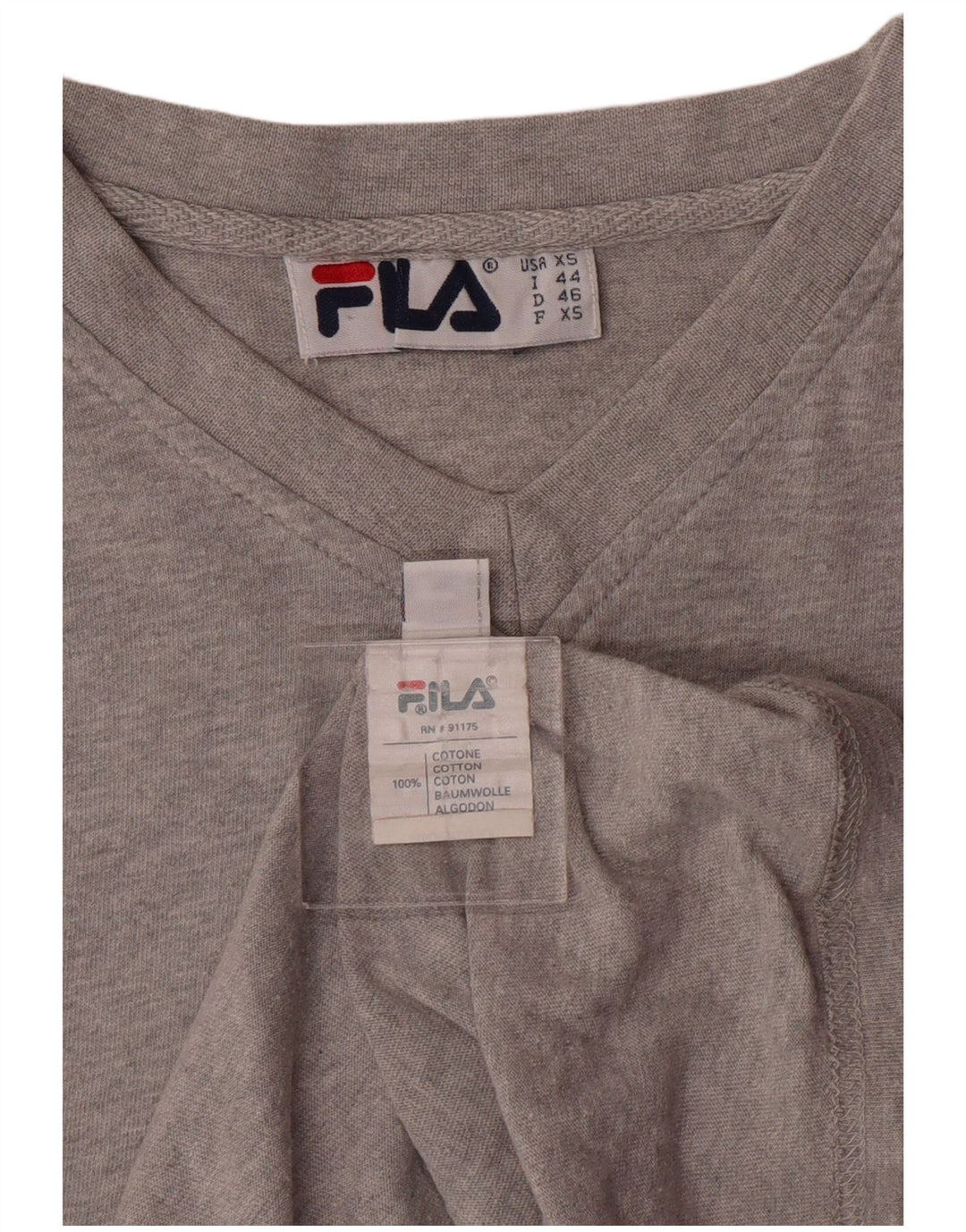 T-shirt męski Fila XS, szary, bawełniany