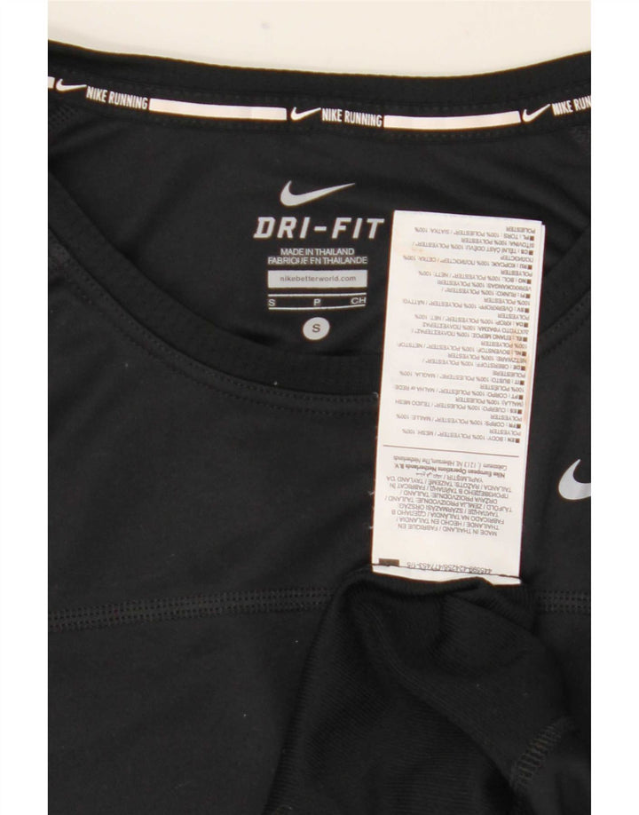 Damska koszulka Nike Dri Fit Top UK 10, mała, czarna, poliester