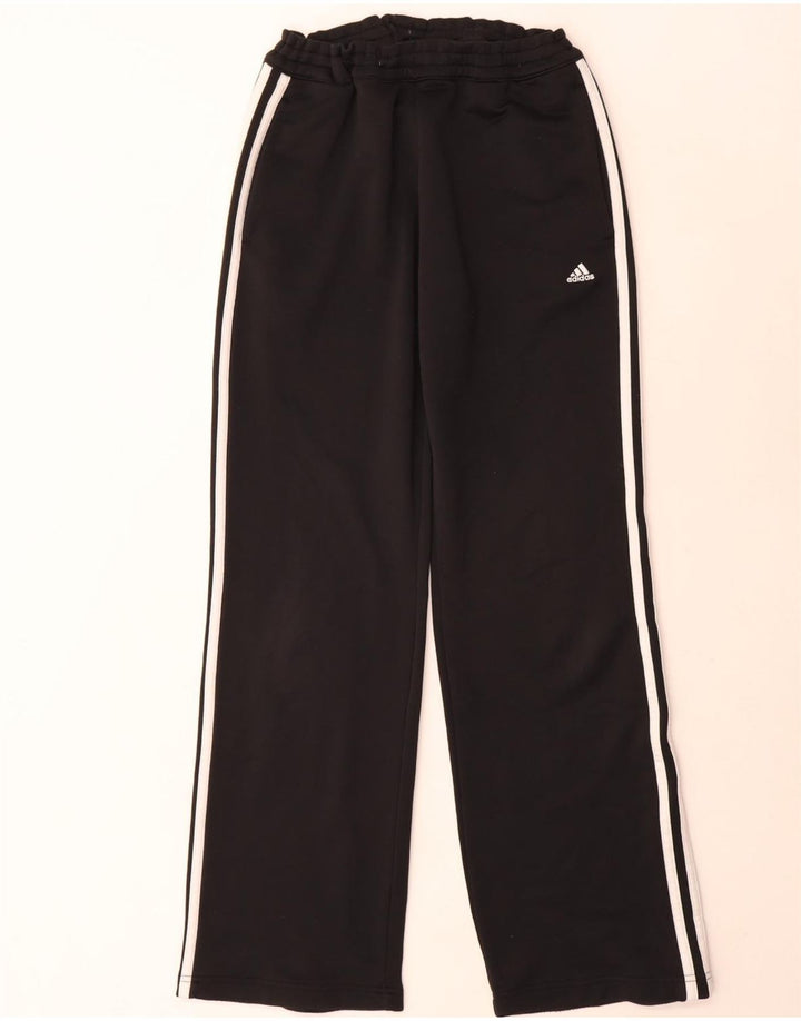 Adidas damski pełny dres UK 10 mały czarny poliester