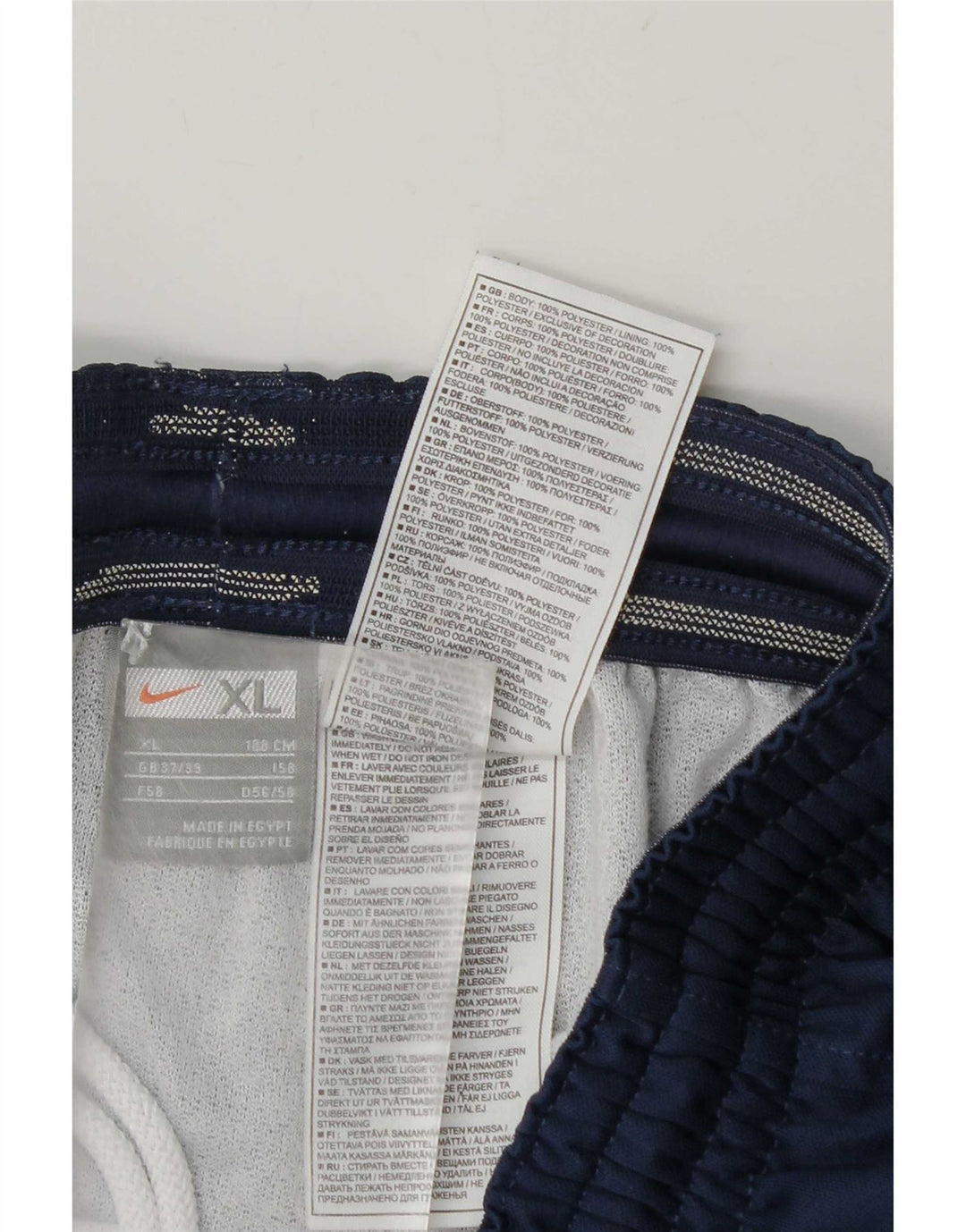 Męskie spodenki sportowe Nike XL, granatowe, poliestrowe