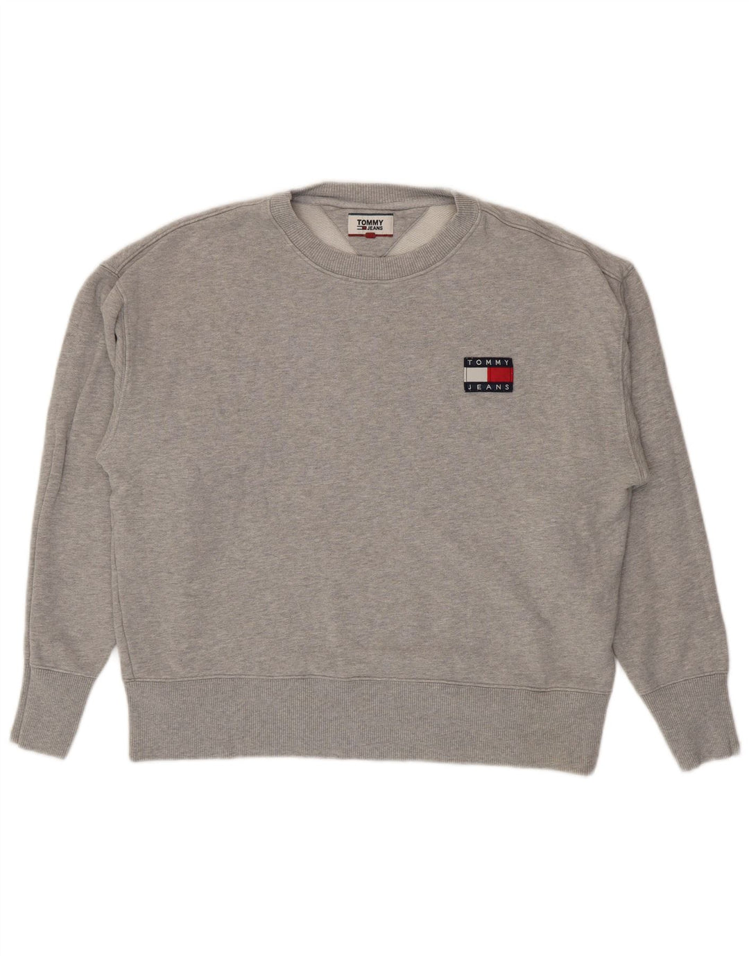Męska bluza Tommy Hilfiger, duża, szara, nakrapiana bawełna