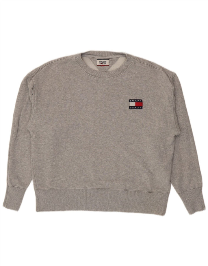 Męska bluza Tommy Hilfiger, duża, szara, nakrapiana bawełna
