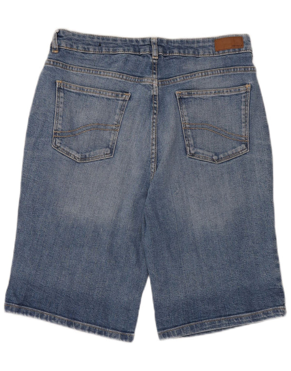 Fat Face Womens Bermuda Denim Shorts UK 14 Large W30 Blue Cotton