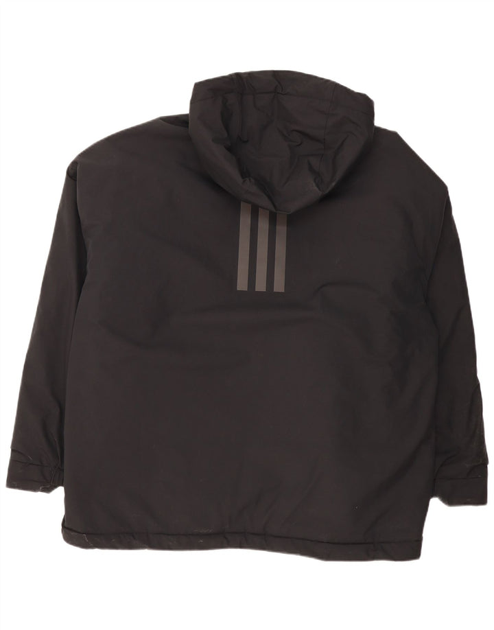 Męska wyściełana kurtka z kapturem Adidas UK 42 XL Czarny poliester