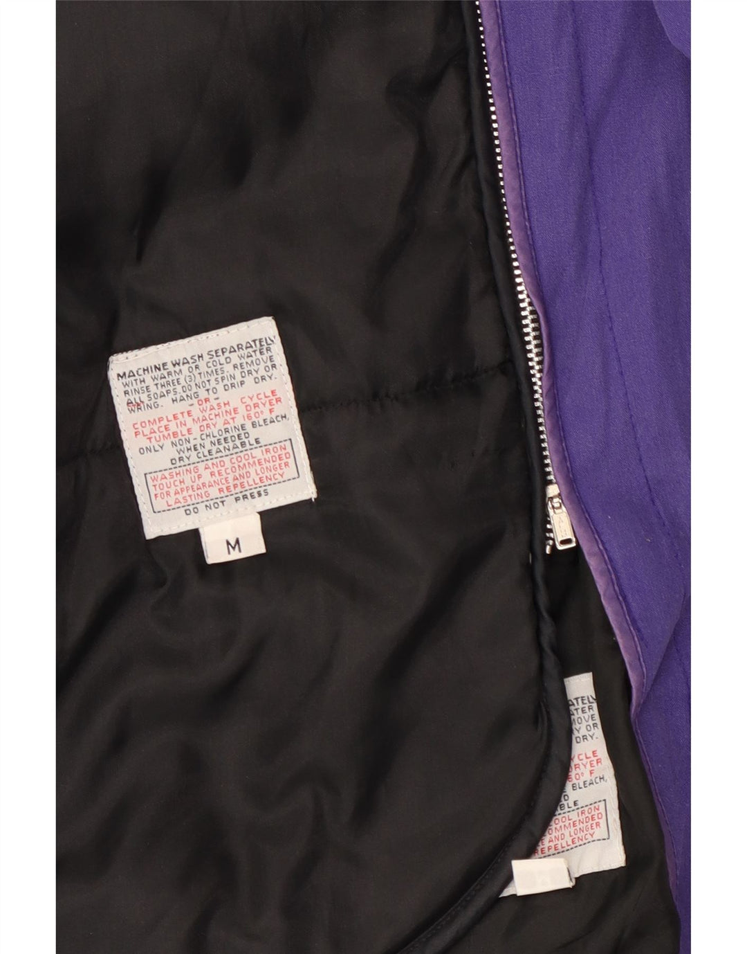 VINTAGE Womens Hooded Windbreaker Jacket UK 14 Medium Purple Vintage Vintage and Second-Hand Vintage from Messina Hembry 