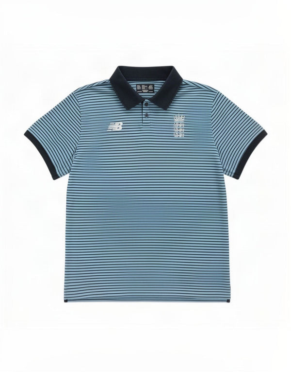 Męska koszulka polo New Balance XL, bawełniana w niebieskie paski