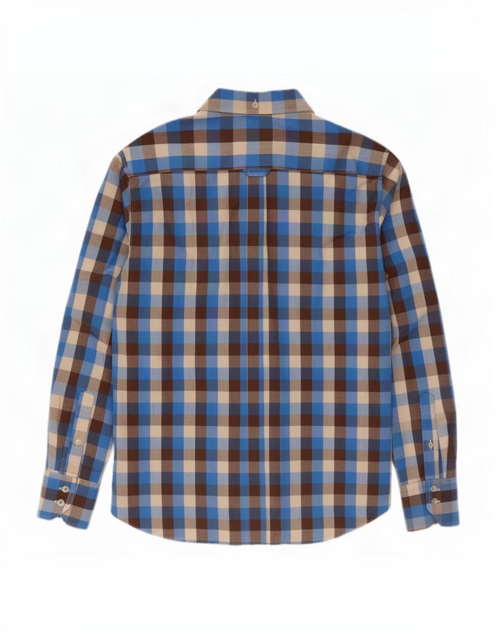 Koszula męska Ben Sherman XL, niebieska bawełniana kratka