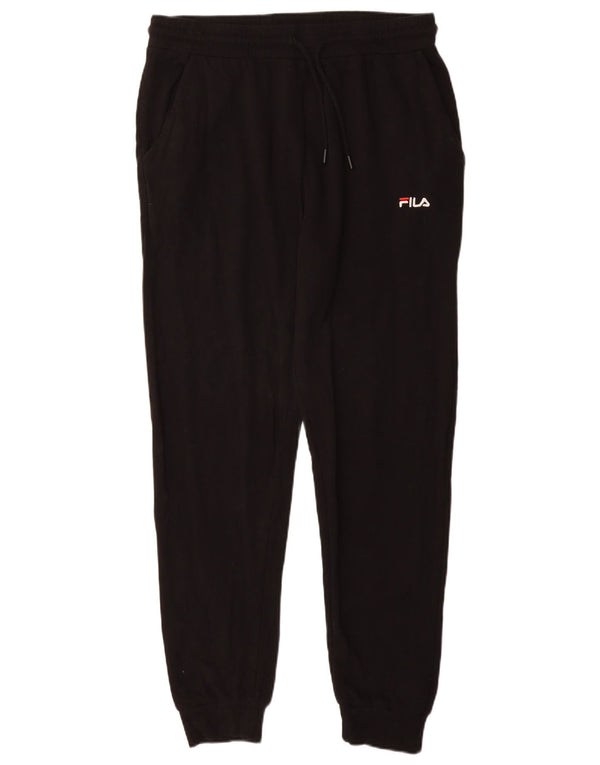 Damskie spodnie dresowe FILA Joggers UK 14, duże, czarne, bawełniane