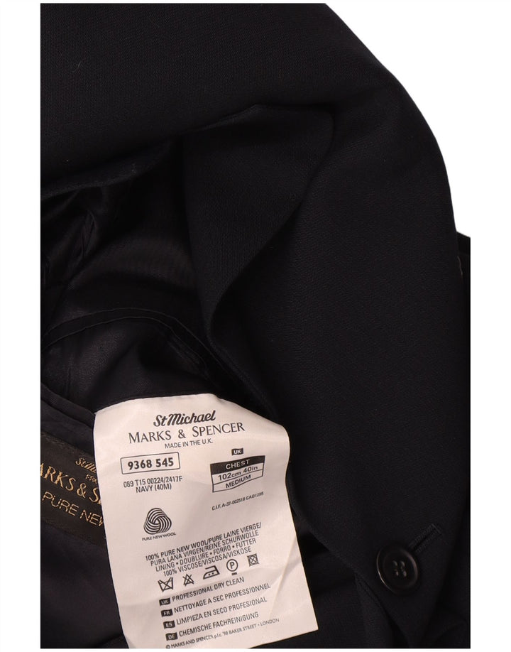 Marks & Spencer Męska marynarka St. Michael Blazer UK 40, średni granat
