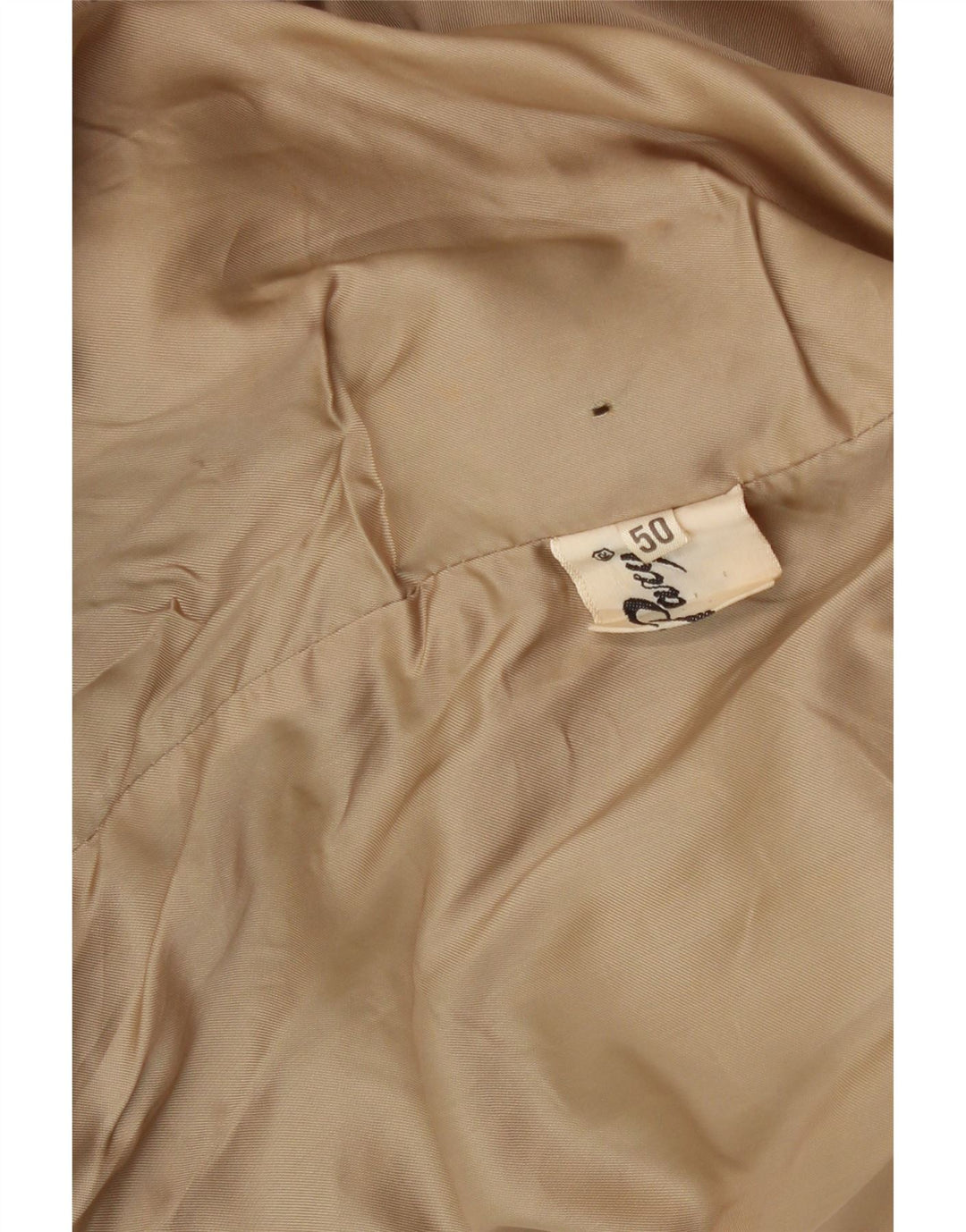 Vintage męska zamszowa kurtka bomber IT 50 Large Khaki Retro