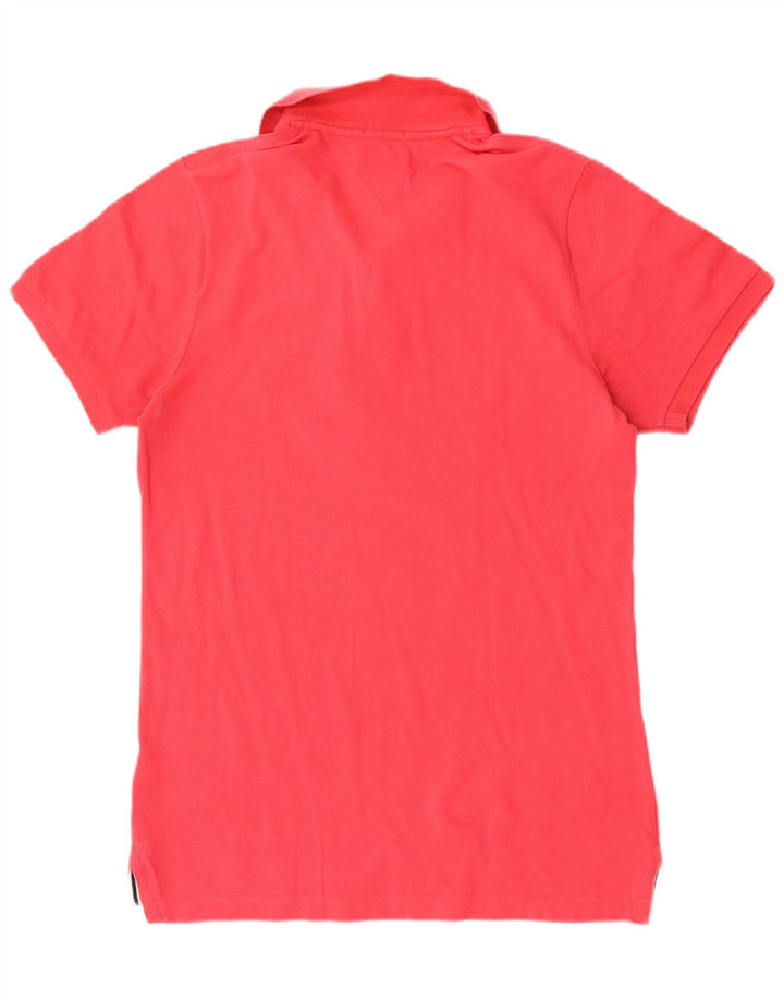 Męska koszulka polo Tommy Hilfiger, duża, różowa, bawełniana