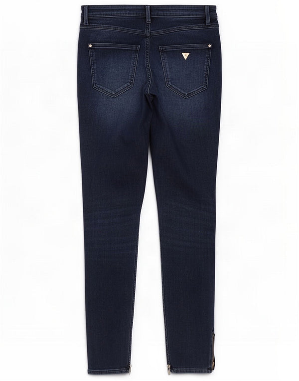 Guess Damskie Skinny Jeans UK 10 W28 L28 Niebieskie bawełniane