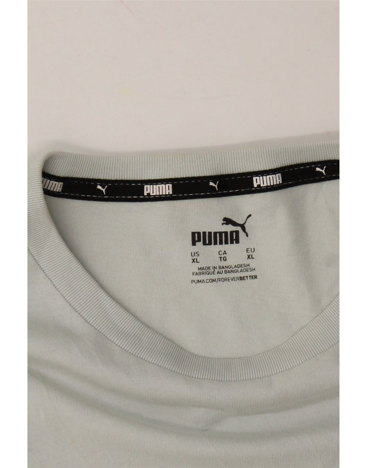 PUMA Mens Graphic T-Shirt Top XL Grey Vintage Puma and Second-Hand Puma from Messina Hembry 