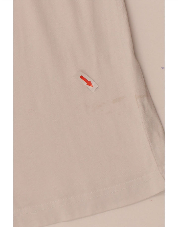 Męska koszulka z grafiką Calvin Klein, średnia, biała bawełna