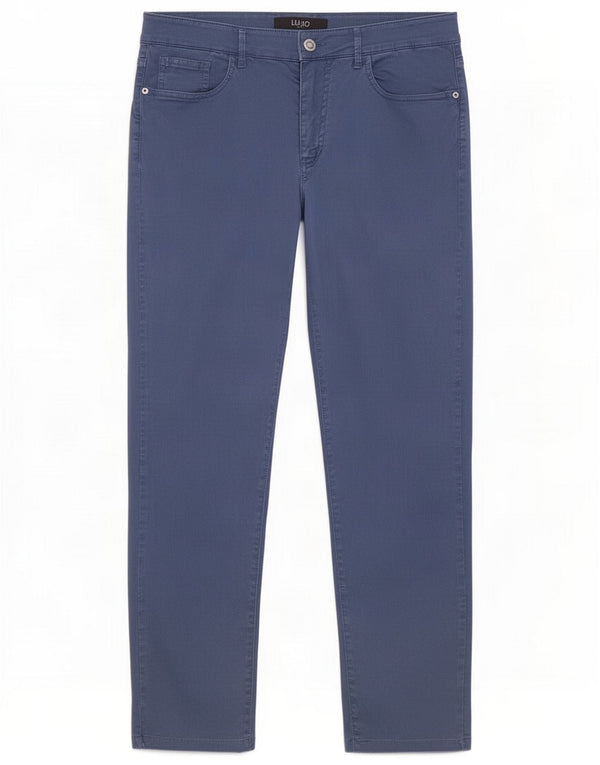 Liu Jo Męskie spodnie casual IT 50 Large W34 L29 Niebieskie bawełniane