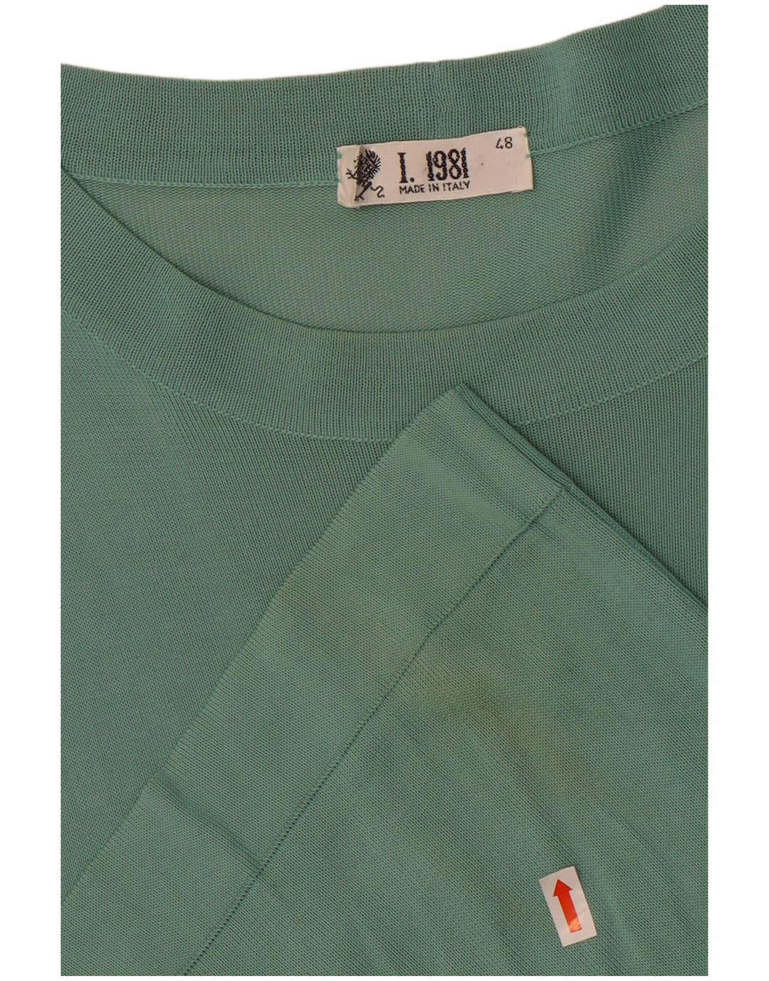 Vintage męska koszulka Top IT 48 Średnia zielona wiskoza