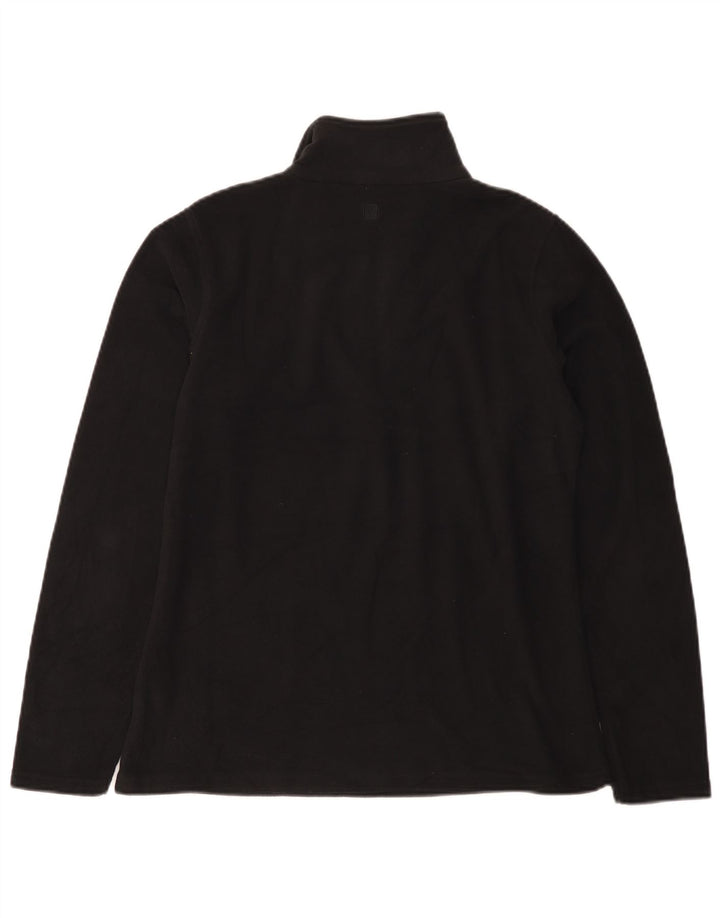 Damski sweter polarowy Mountain Warehouse z zamkiem błyskawicznym UK 14, średni czarny