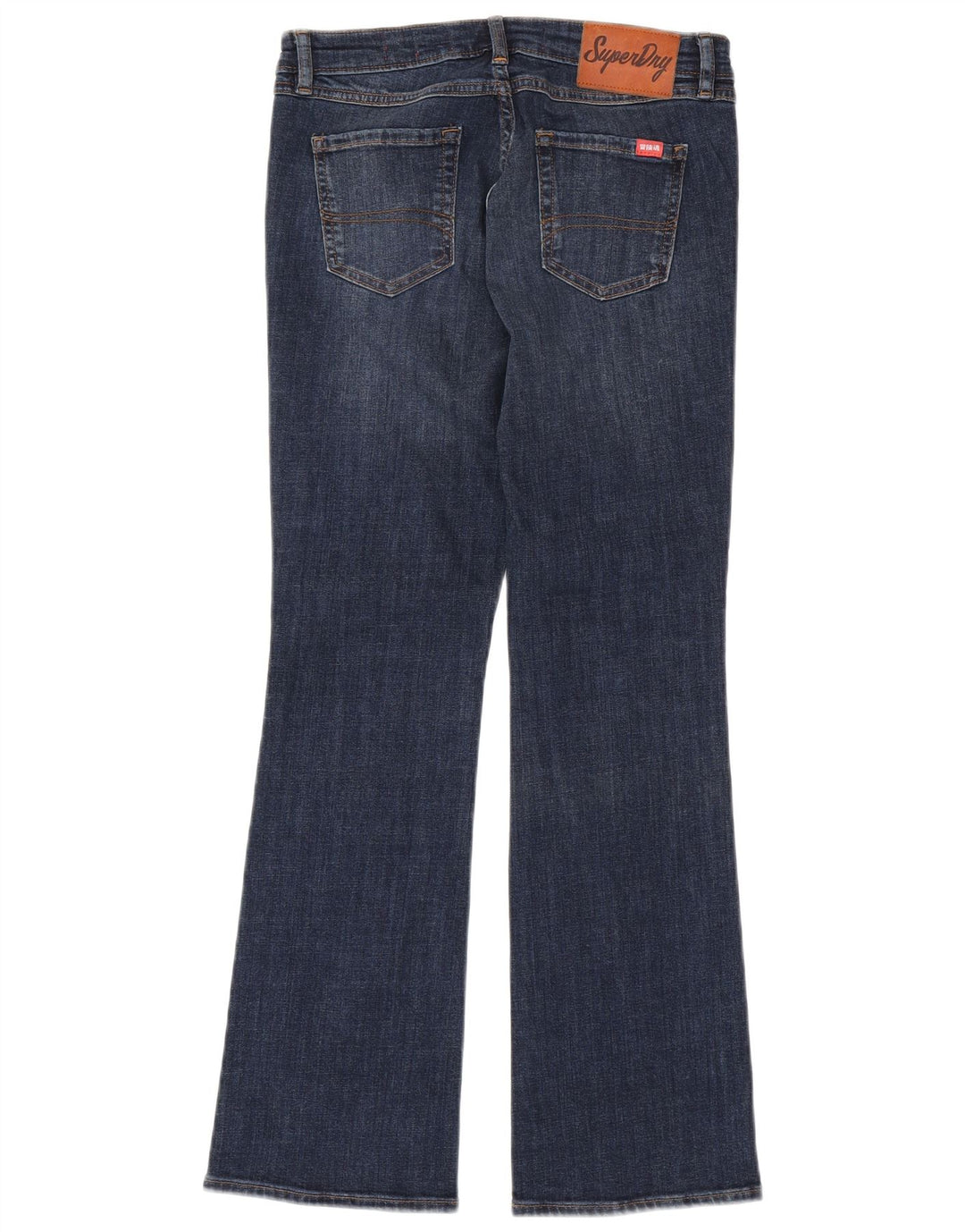 SUPERDRY Damskie jeansy Bootcut W28 L30 Niebieska bawełna