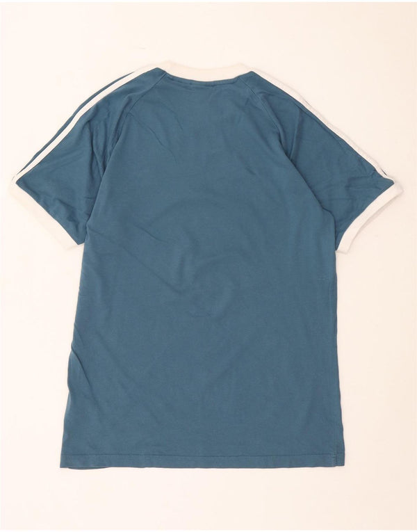 Adidas Męska koszulka Top Medium Blue Colorblock Cotton