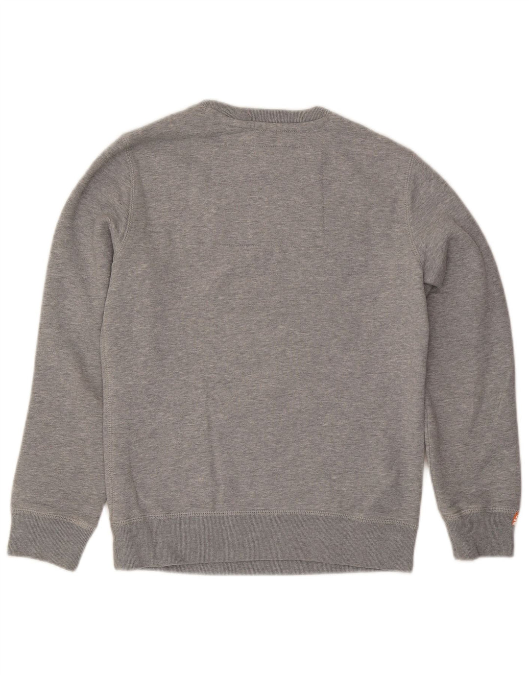 Męski sweter z grafiką Superdry, mały, szary, bawełniany