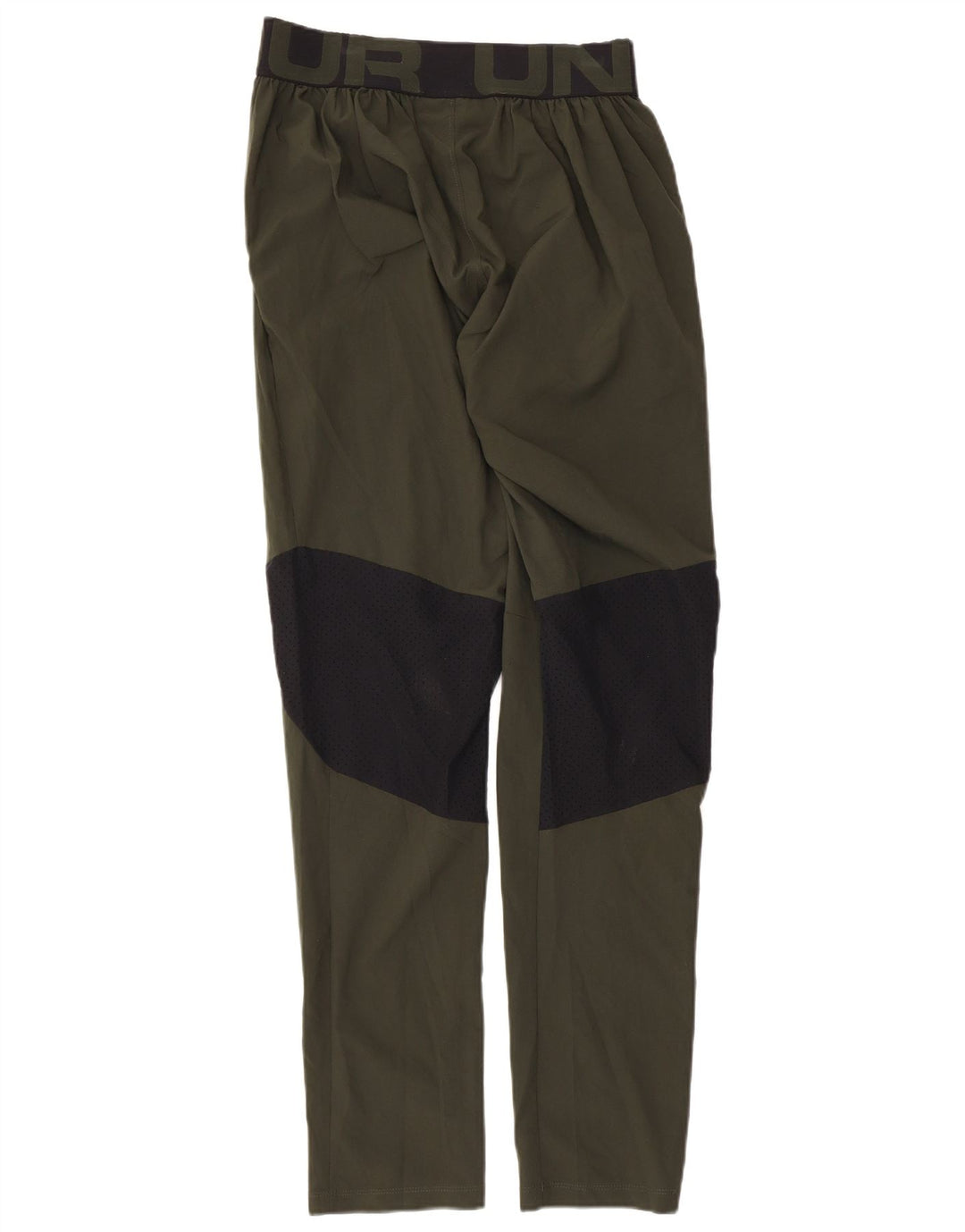 Męskie spodnie dresowe UNDER ARMOUR z grafiką, małe, w kolorze khaki