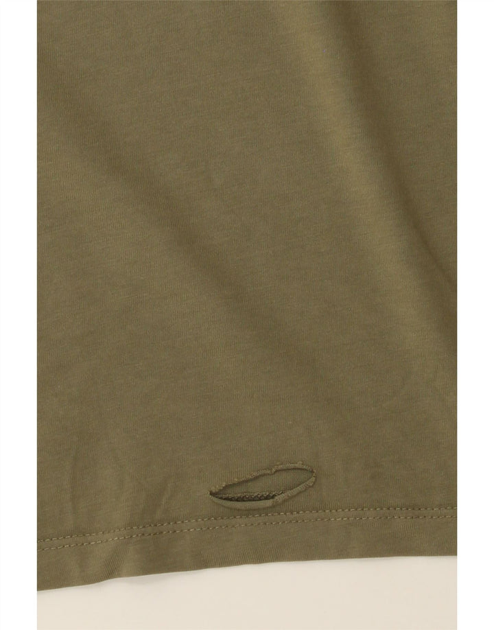 Męski T-shirt z grafiką TIMBERLAND o regularnym kroju, 3XL, bawełna khaki