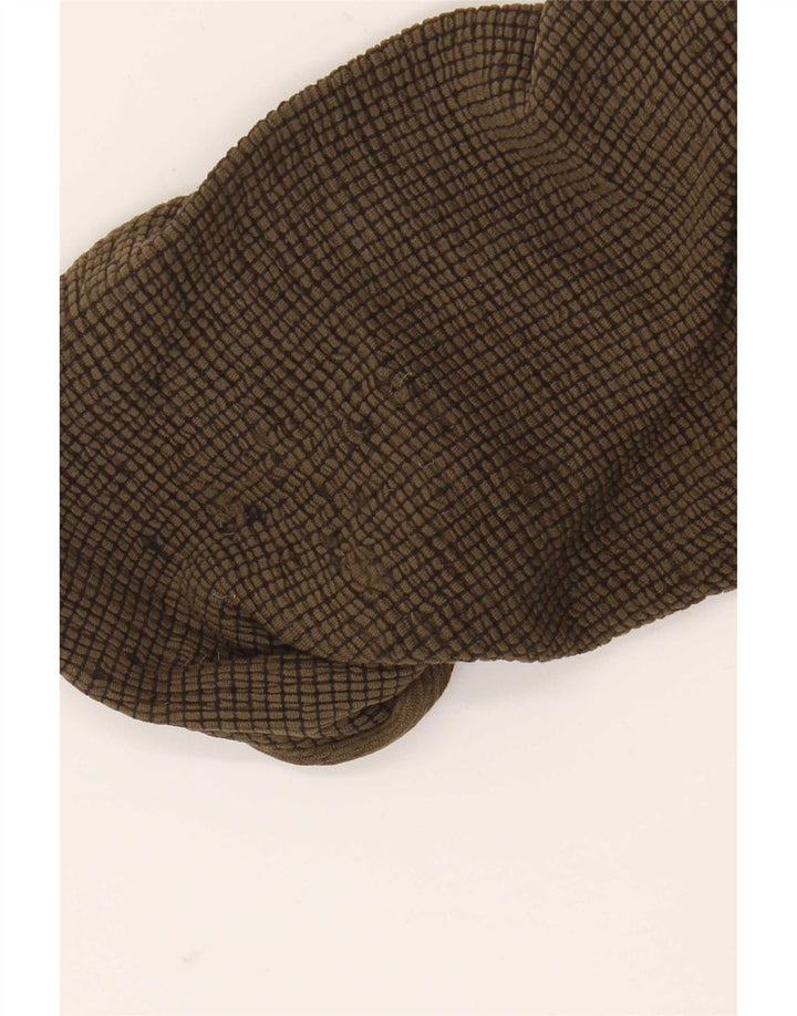 Damski top oversize Zara z rękawem 3/4, UK 14, średni khaki, wiskoza