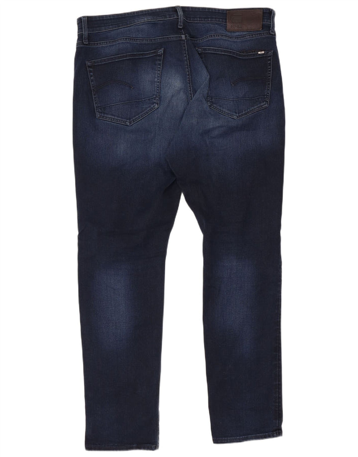 G-STAR Męskie jeansy 3301 Straight Tapered W38 L34 Niebieskie bawełniane