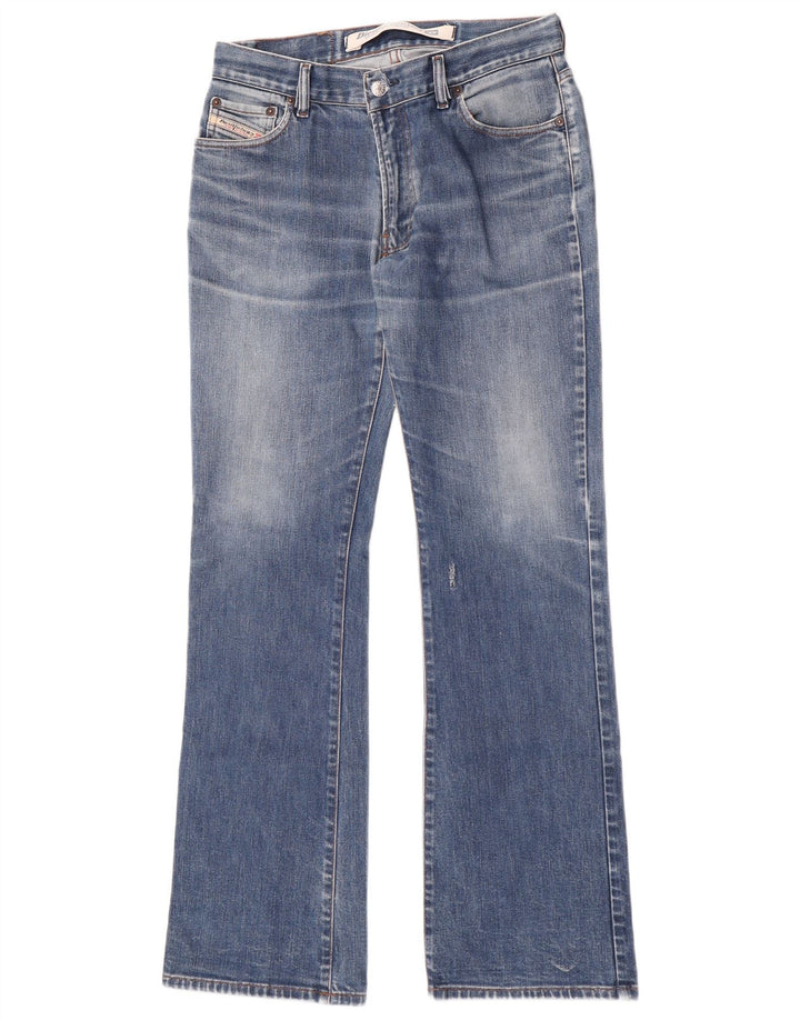 Damskie jeansy Diesel w trudnej sytuacji Bootcut W31 L33, niebieska bawełna