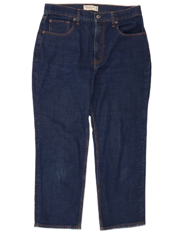 Dżinsy damskie Abercrombie & Fitch US 10, duże, W30 L24, granatowe