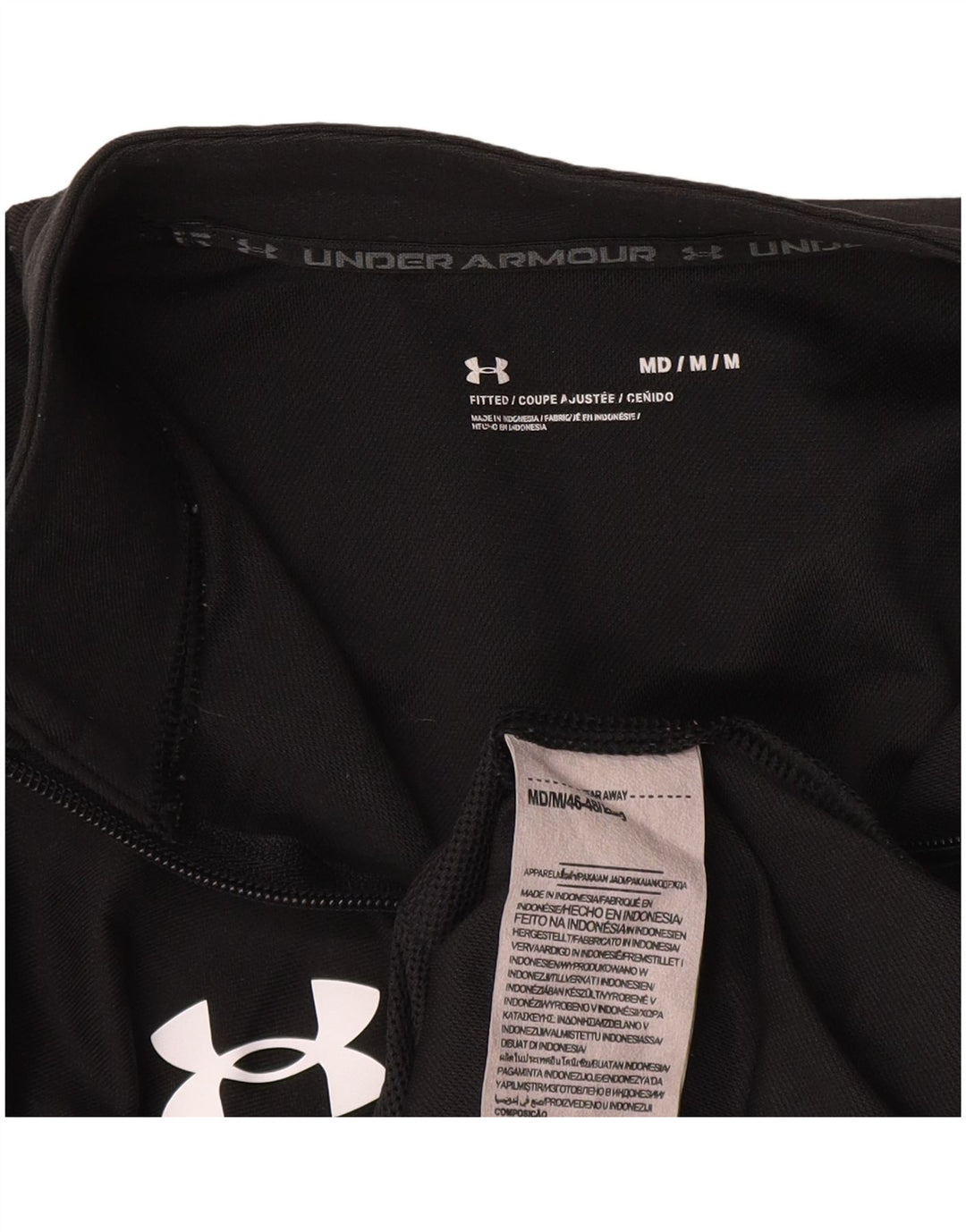 Męska kurtka dresowa Under Armour, średnia czarna, poliester