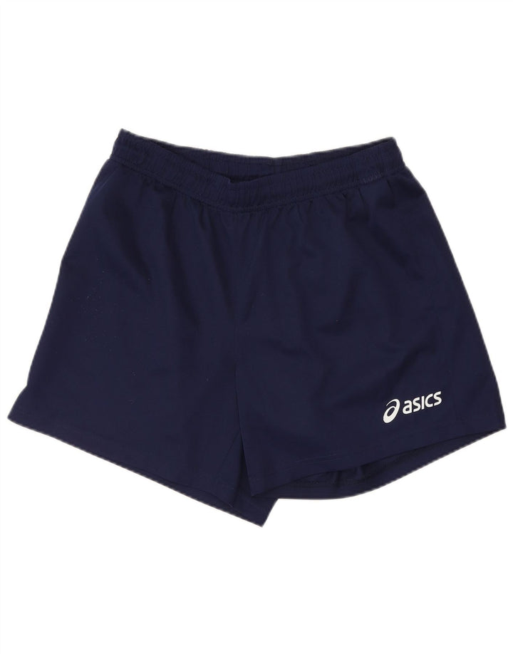 Męskie spodenki sportowe Asics, małe, granatowe, z poliestru
