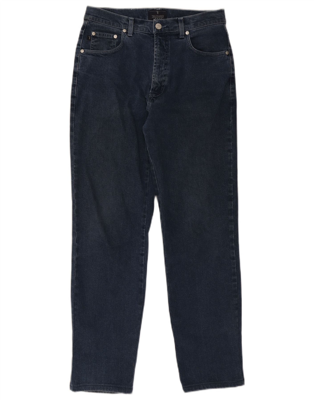 Męskie jeansy slim fit Trussardi W28 L28 granatowe
