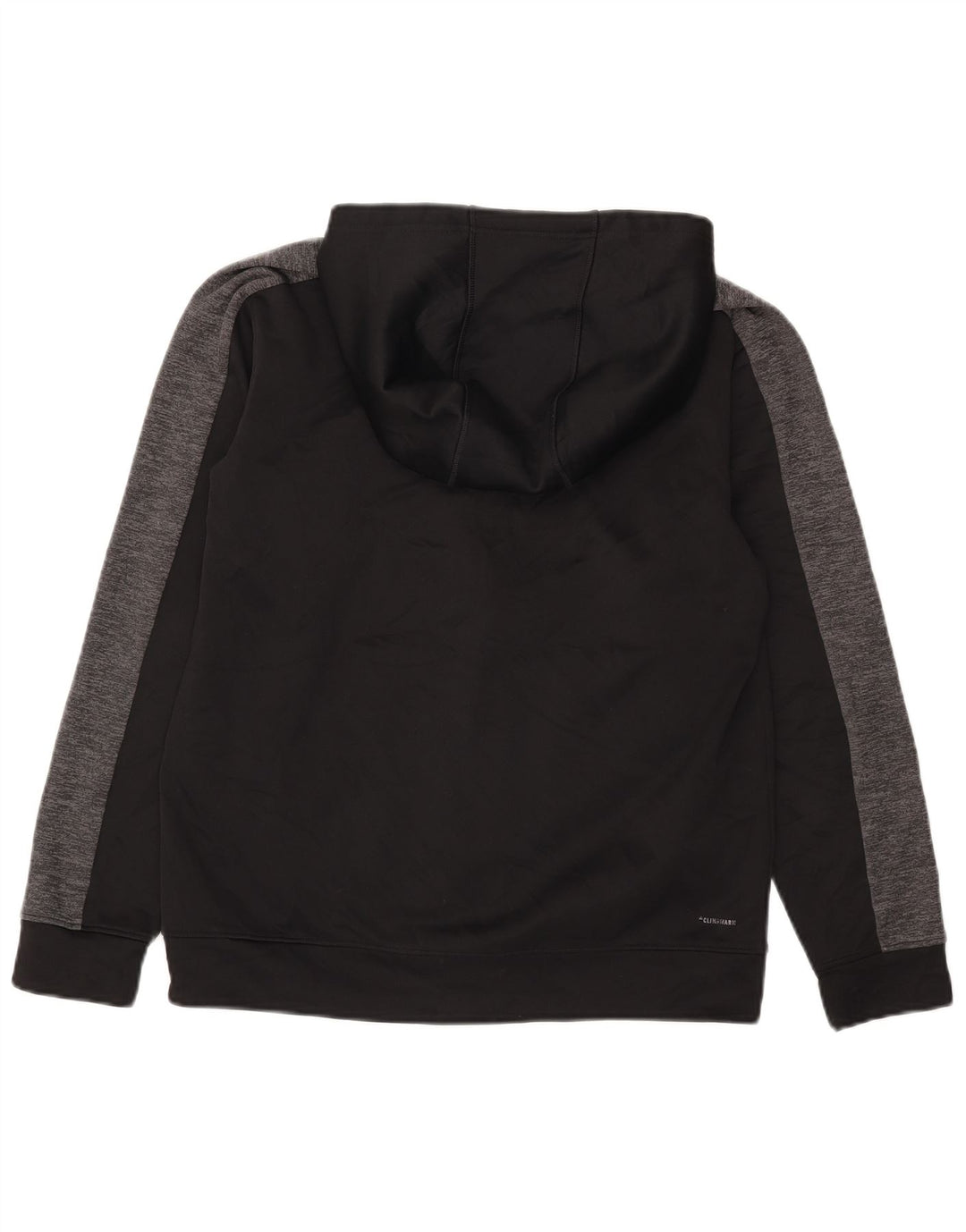 Męski sweter Adidas Climalite Zip z kapturem i średnim czarnym kolorem