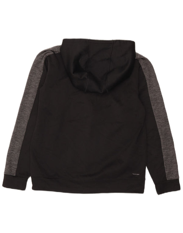 Męski sweter Adidas Climalite Zip z kapturem i średnim czarnym kolorem