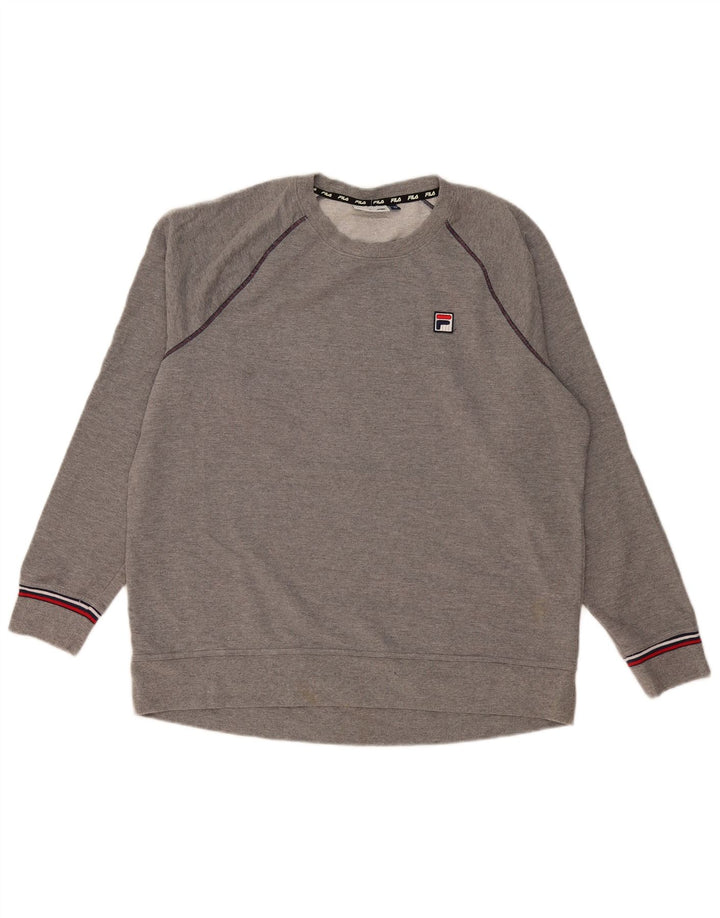 Bluza męska Fila XL, szara, bawełniana