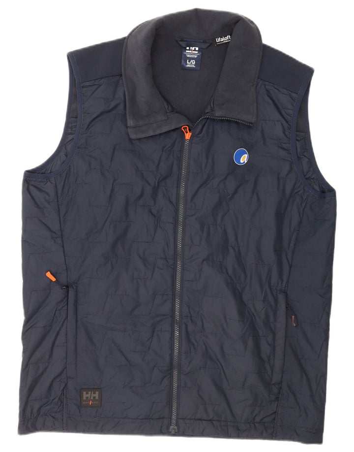 Męska wyściełana kamizelka Helly Hansen UK 40, duża, granatowa, poliester