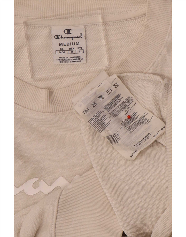 Damska bluza z grafiką Champion UK 14 Średnia biała bawełna
