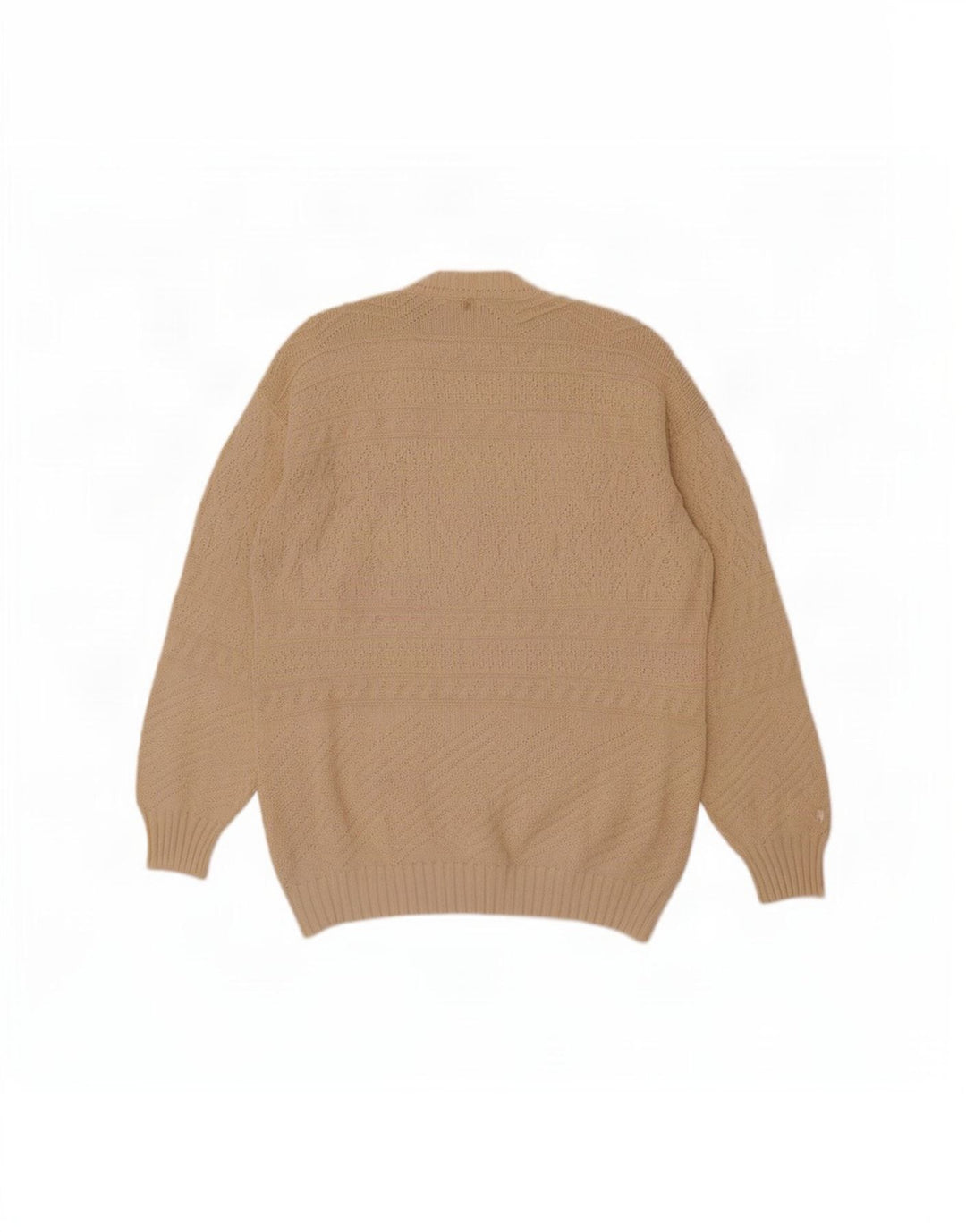 Think różowy męski sweter kardigan IT 54 XL, beżowa bawełna