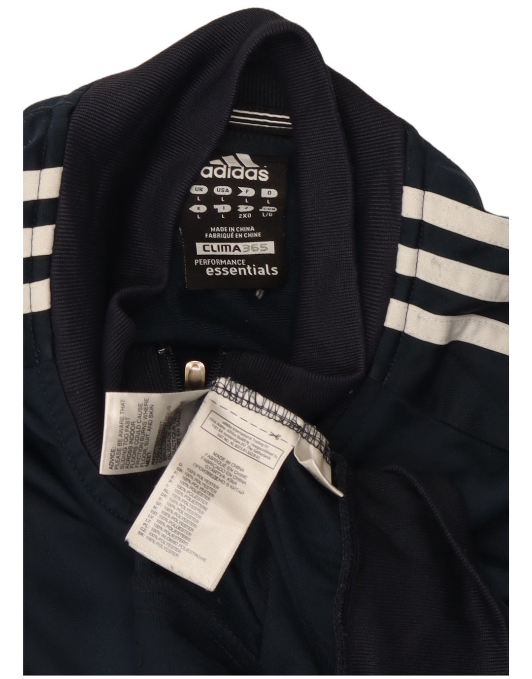Adidas Męska bluza dresowa Clima 365, duża granatowa, poliestrowa