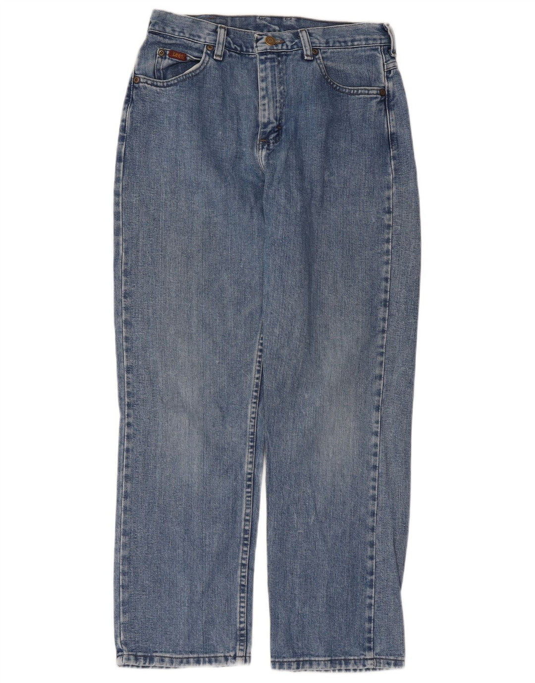 Damskie dżinsy Lee Petite Straight US 6 Medium W28 L28 Niebieskie bawełniane