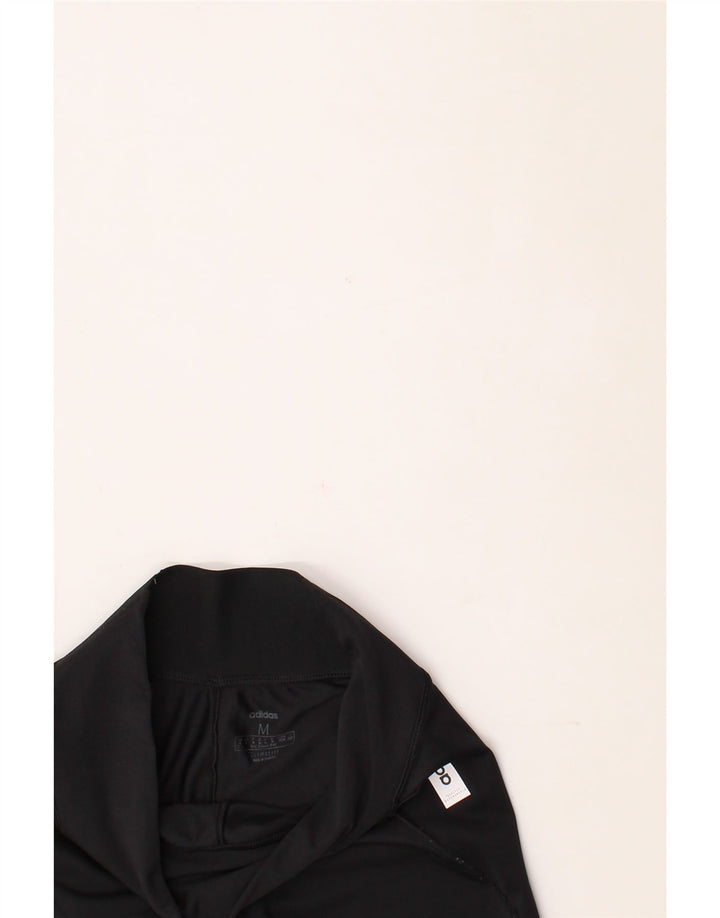 ADIDAS Womens Leggings UK 12/14 Medium  Black Vintage Adidas and Second-Hand Adidas from Messina Hembry 