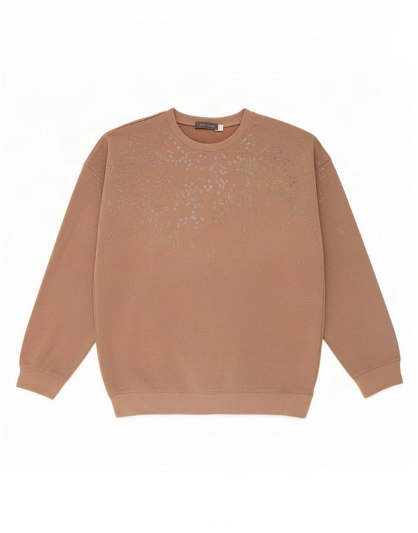 Damska bluza MINT VELVET z abstrakcyjnym wzorem UK 10 Small Beige