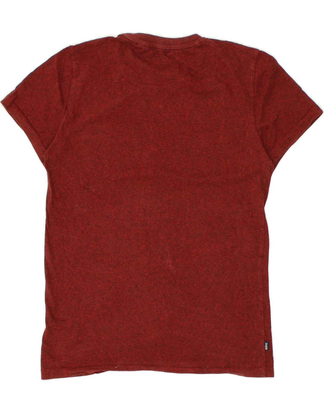 SUPERDRY Mens T-Shirt Top Medium Burgundy Cotton Vintage Superdry and Second-Hand Superdry from Messina Hembry 