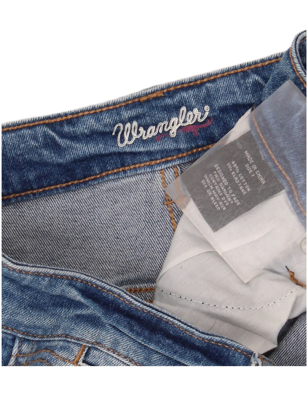 Damskie spodenki jeansowe WRANGLER US 7 Medium W32, niebieska bawełna