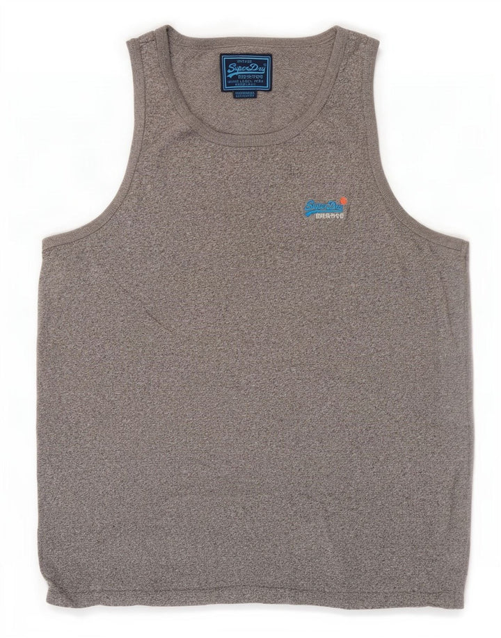 Męska kamizelka Superdry 2XL, niebieska bawełniana w plamki