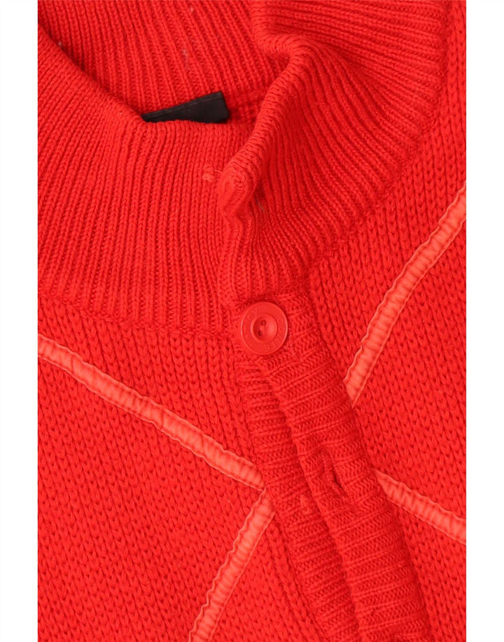 Męski sweter rozpinany w stylu vintage, średni zielony Argyle/Diament