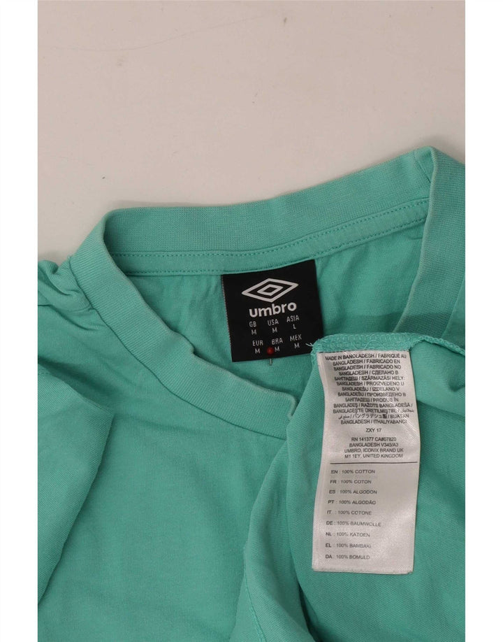 Męska koszulka z grafiką Umbro, średnia, zielona bawełna