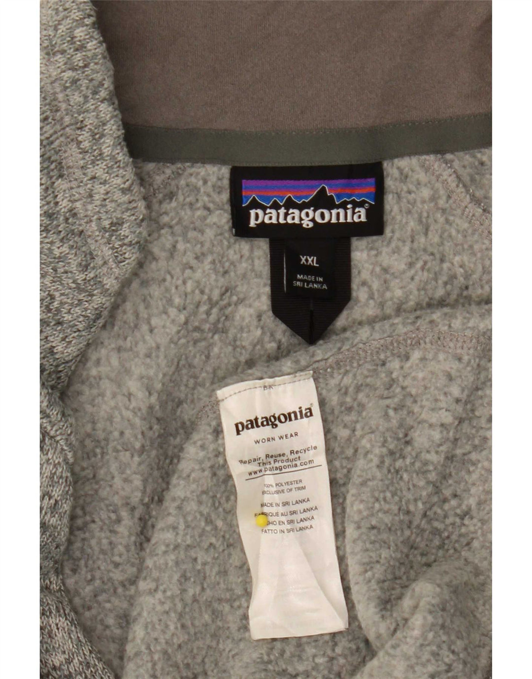 Męska kurtka dresowa Patagonia z grafiką 2XL, szary, nakrapiany poliester