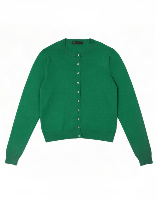 Sweter damski Marks & Spencer UK 14, duży, zielony, wiskoza